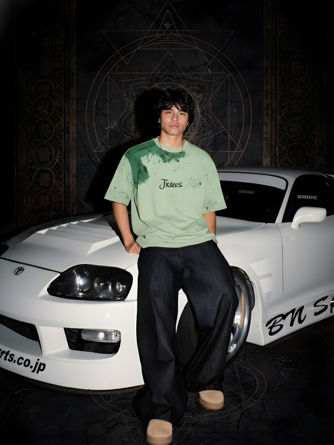 Memories Puff Printed Men Premium Oversized T-Shirt