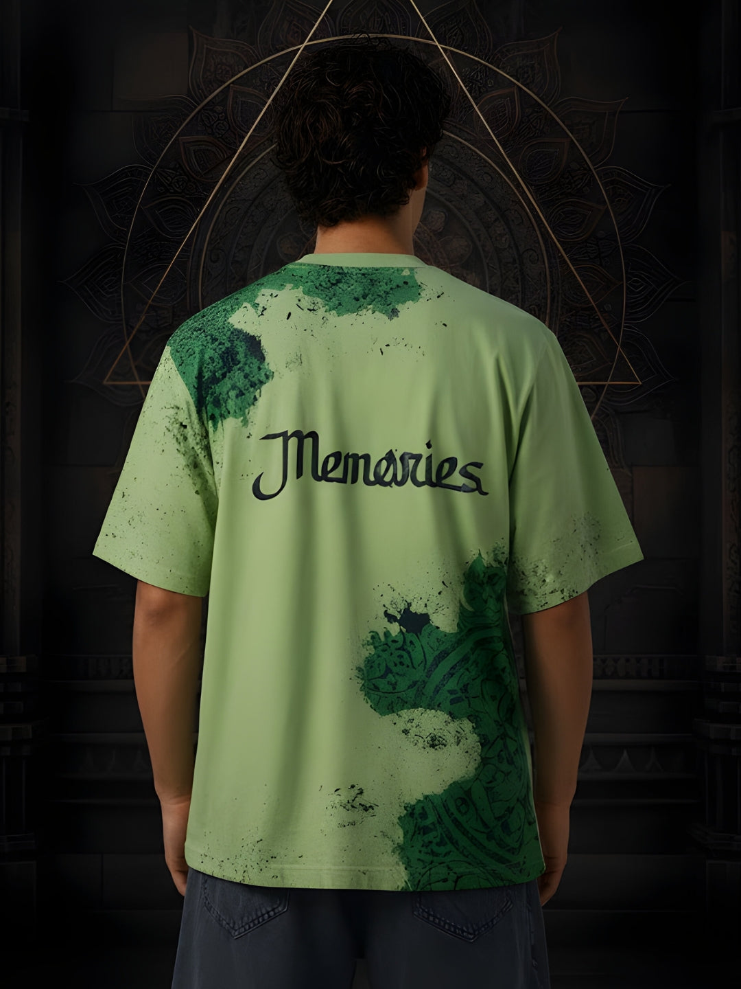 Memories Puff Printed Men Premium Oversized T-Shirt