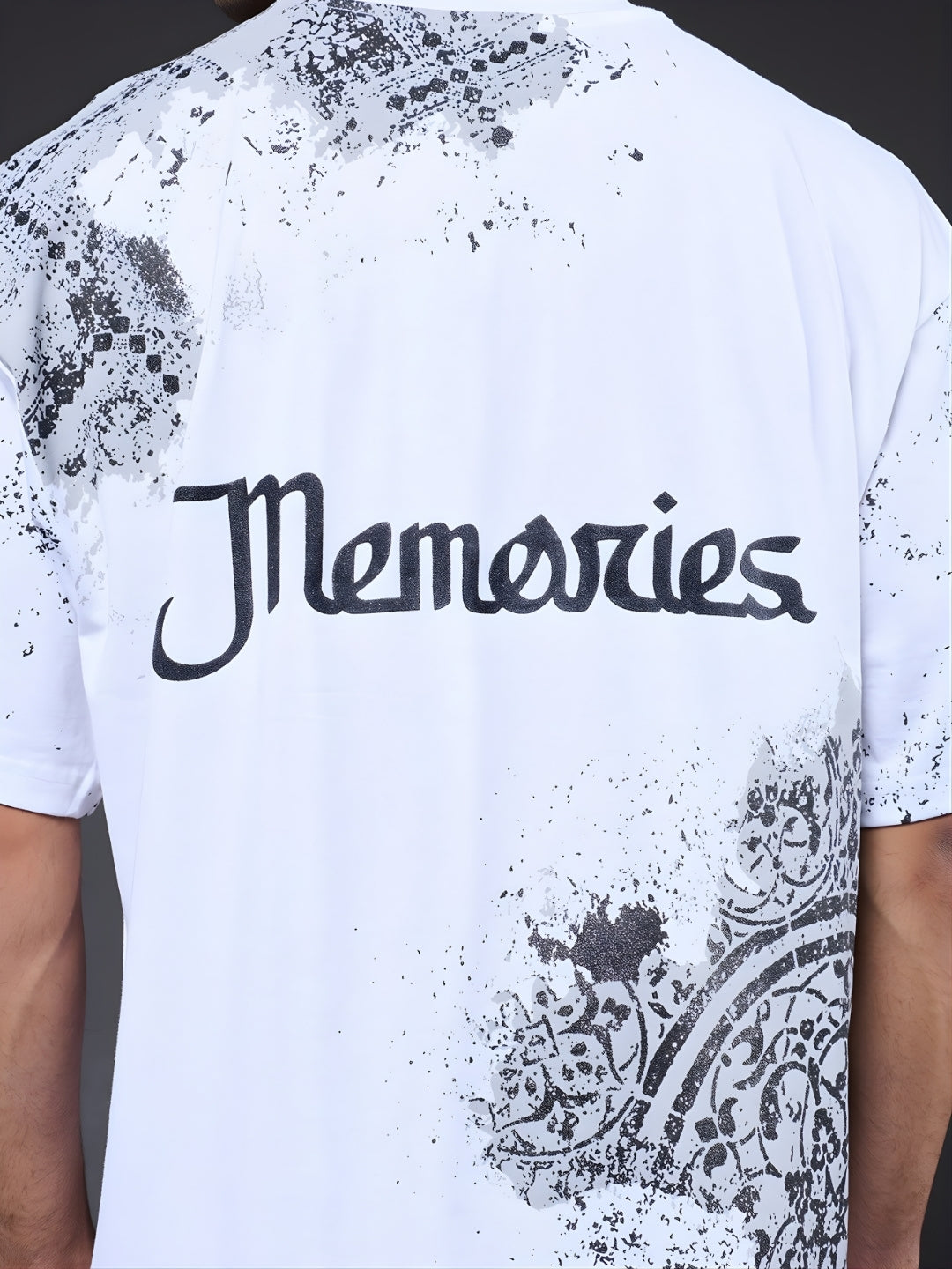 Memories Puff Printed Men Premium Oversized T-Shirt